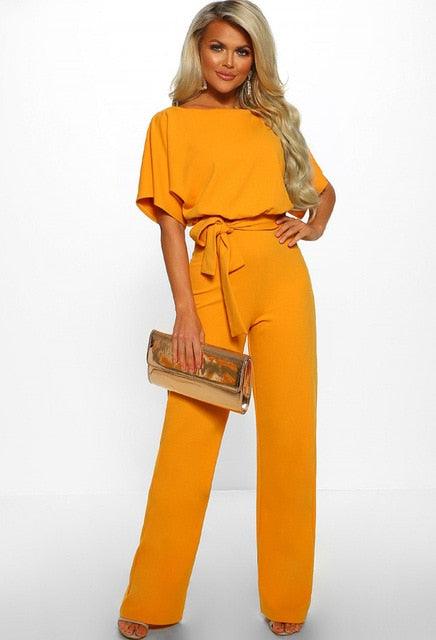 1-Piece Jumpsuit-Yellow-S-State of Style