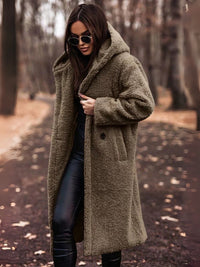 Women's trench coat with belt & double-breasted fastening – Clara
