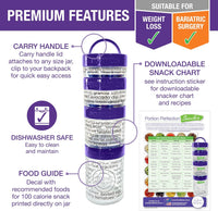 100-Calorie Snack Portion Control Containers - Stackable Set-Purple-State of Style