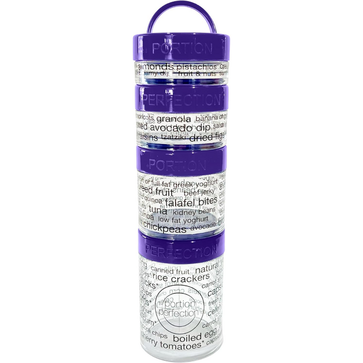 100-Calorie Snack Portion Control Containers - Stackable Set-Purple-State of Style