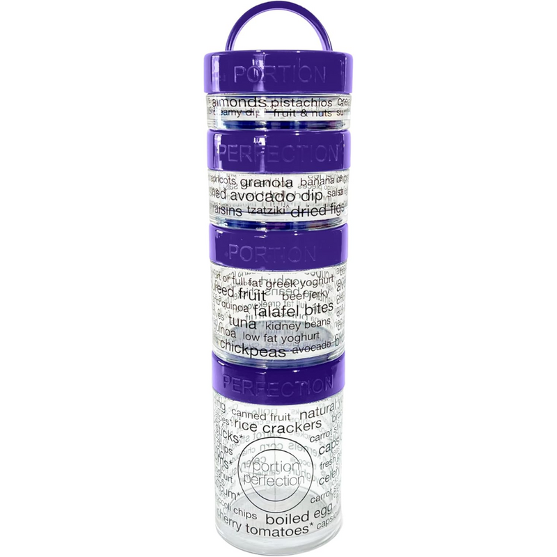 100-Calorie Snack Portion Control Containers - Stackable Set-Purple-State of Style