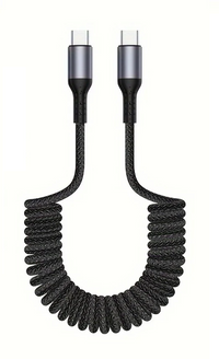 100W USB-C Spring Charging Cable with High-Speed Data Transfer – Buy 1, Get 1 FREE-B C TO C-State of Style