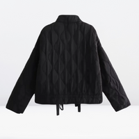 Ladies' padded jacket with drawstring & zipper – Lorena