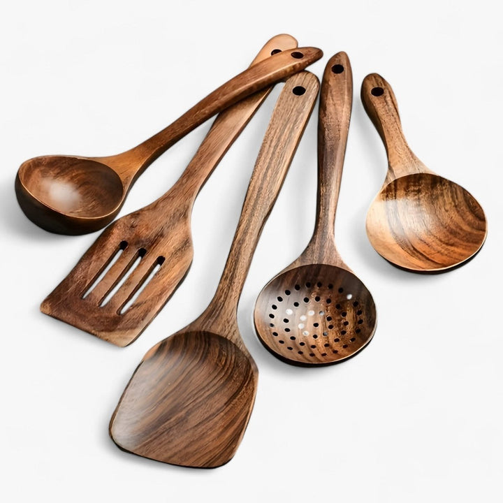 11-Piece Heat-Resistant Wooden Kitchen Set - WoodChef-State of Style