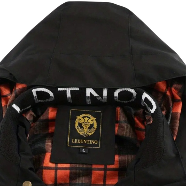 Men's outdoor jacket waterproof with hood & checked lining - Jorrit