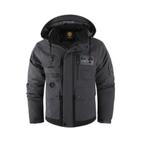 Men's outdoor jacket padded with a removable hood – Henrik
