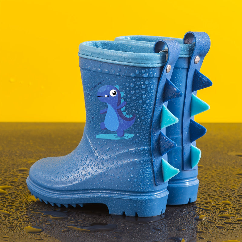 Colourful children's rubber boots with animal motifs - Leo