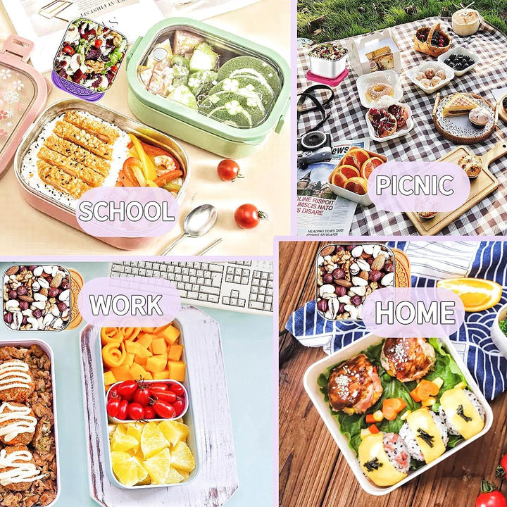 175ml Stainless Steel Snack Boxes for Kids - 6-Pack-Lightly Coloured-State of Style