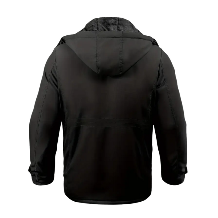 Men's winter jacket lined with plush & hood – Stellan
