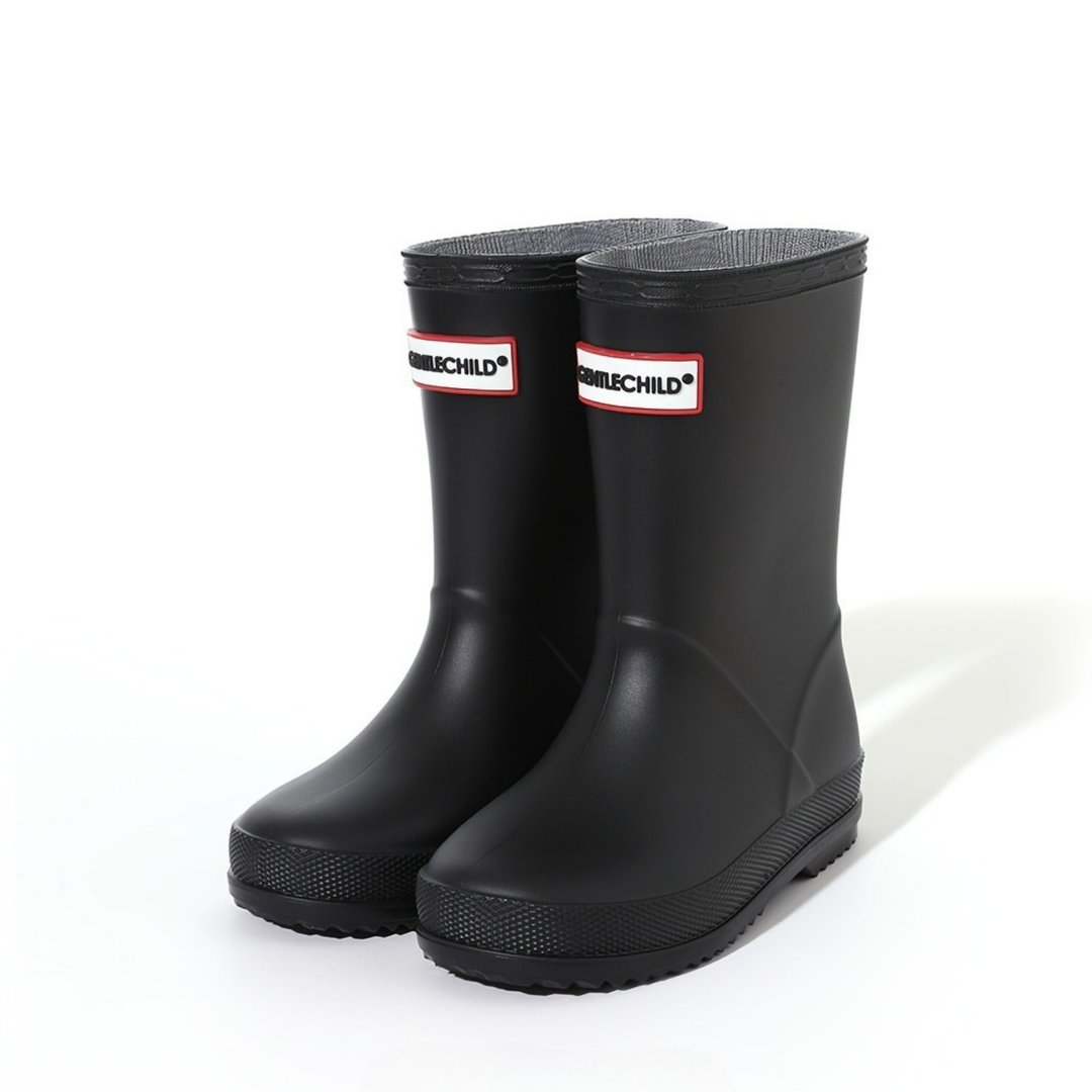 Children's solid-colour waterproof wellies – Noah