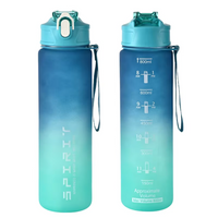 1L Large Capacity Leakproof Sports Water Bottle-Blue Green-State of Style