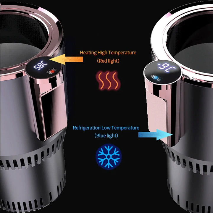 2-in-1 Mug with Heating and Cooling - ThermaChill Smart Cup-Black-State of Style