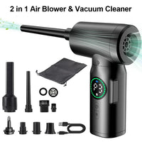 2-in-1 Portable Air Compressor Vacuum and Blower with LED Light (7500mAh) - AirMaster-Style 2-State of Style
