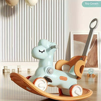 2-in-1 Rocking Horse & Balance Bike – WobbiRider-Green-State of Style
