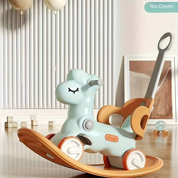 2-in-1 Rocking Horse & Balance Bike – WobbiRider-Green-State of Style