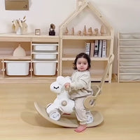 2-in-1 Rocking Horse & Balance Bike – WobbiRider-Pink-State of Style