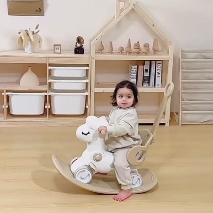 2-in-1 Rocking Horse & Balance Bike – WobbiRider-Pink-State of Style