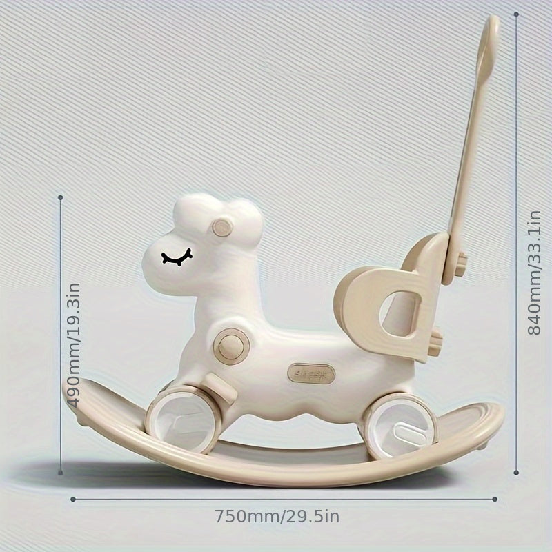 2-in-1 Rocking Horse & Balance Bike – WobbiRider-Pink-State of Style