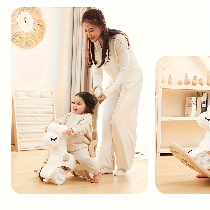 2-in-1 Rocking Horse & Balance Bike – WobbiRider-Pink-State of Style