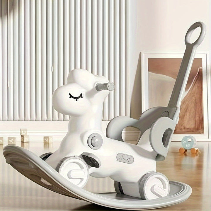 2-in-1 Rocking Horse & Balance Bike – WobbiRider-White-State of Style