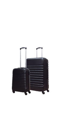 2-piece ABS luggage set – Ventura-Black-State of Style