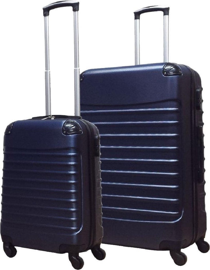 2-piece Dark Blue Hard Shell Suitcase Set – Monaco-State of Style