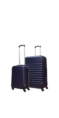 2-piece Dark Blue Hard Shell Suitcase Set – Monaco-State of Style