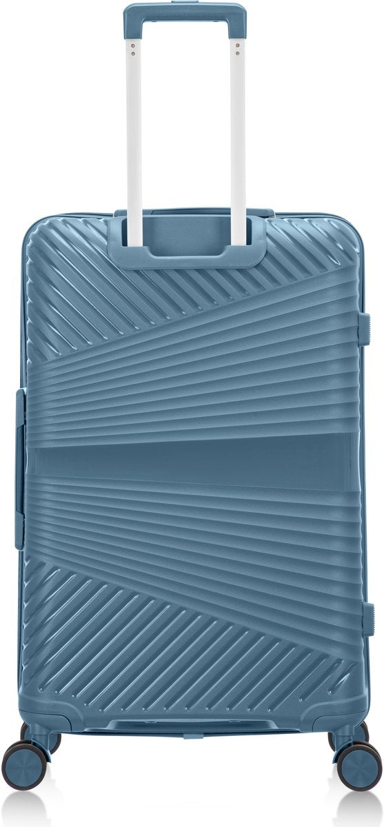2-piece hard shell suitcase set – Valencia-Pink-2x S (39 L)-State of Style
