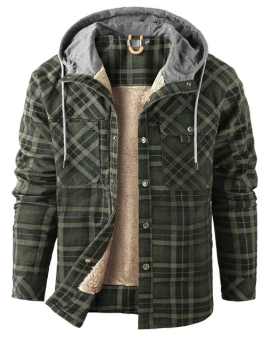 Men's outdoor jacket checked with insulation & water-repellent coating – Ragnar