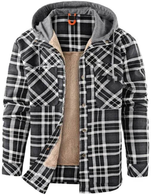 Men's outdoor jacket checked with insulation & water-repellent coating – Ragnar