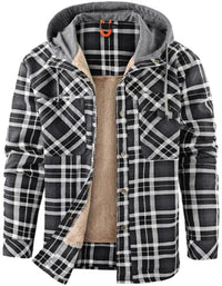 Men's outdoor jacket checked with insulation & water-repellent coating – Ragnar
