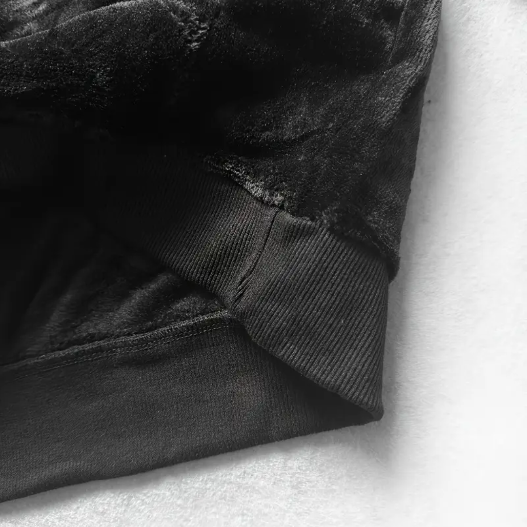 Men's hoodie lined with plush & hood - Emil