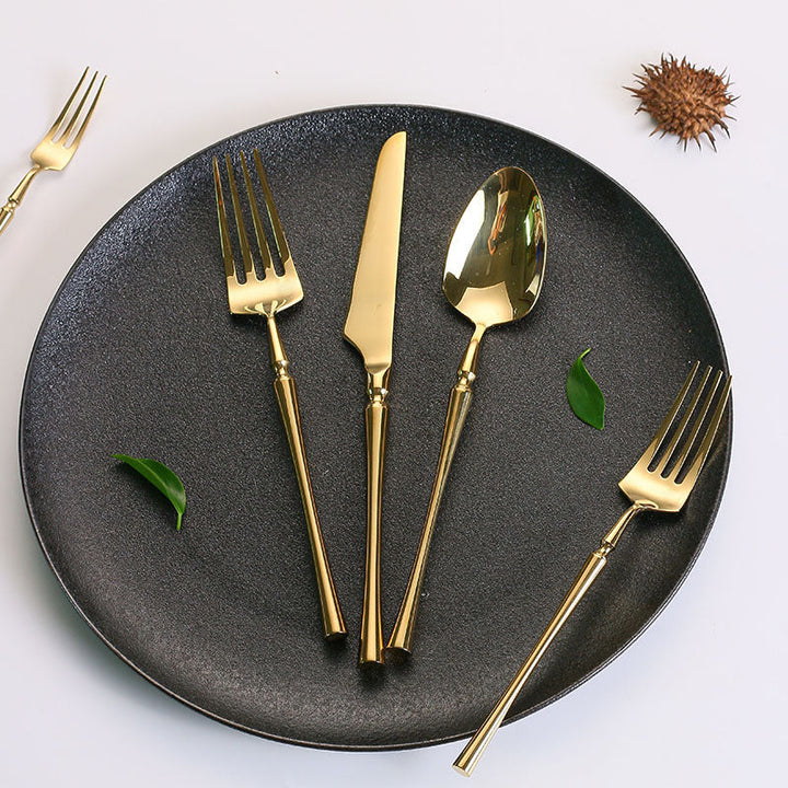 24-Piece Stainless Steel Cutlery Set - PureSet-Silver-State of Style