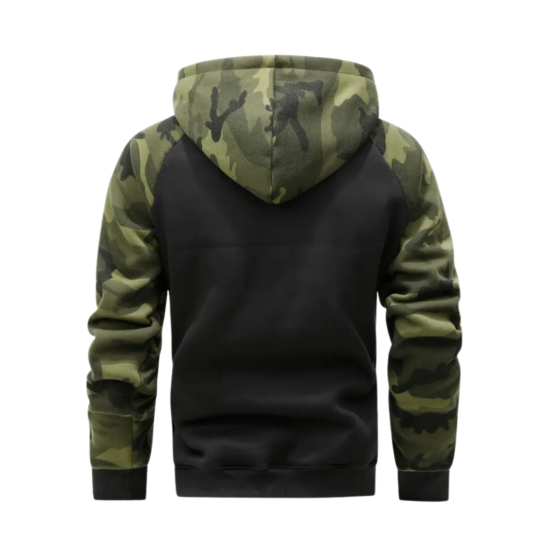 Warm and Comfortable Men's Camo Fleece Jacket - Ethan