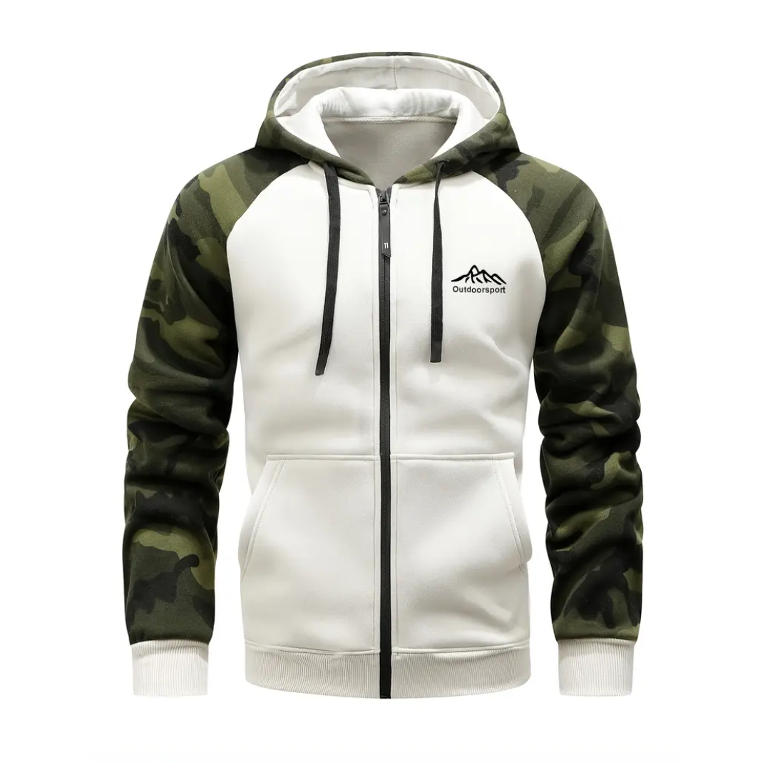 Warm and Comfortable Men's Camo Fleece Jacket - Ethan