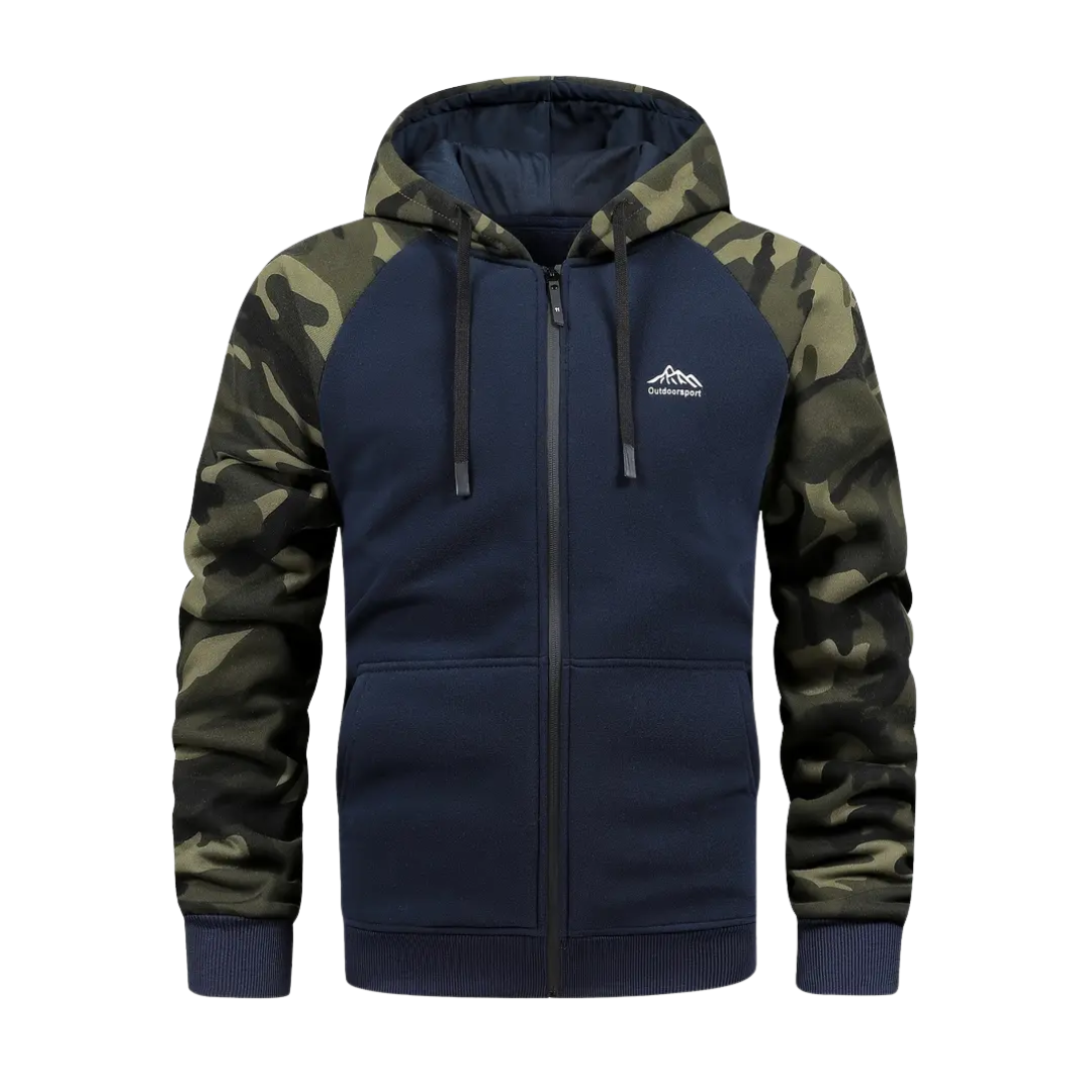 Warm and Comfortable Men's Camo Fleece Jacket - Ethan