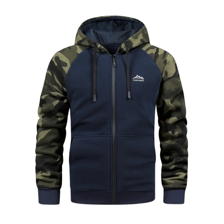 Warm and Comfortable Men's Camo Fleece Jacket - Ethan