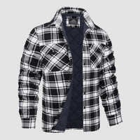 Men's checkered lumberjack jacket with warm lining – Magnus