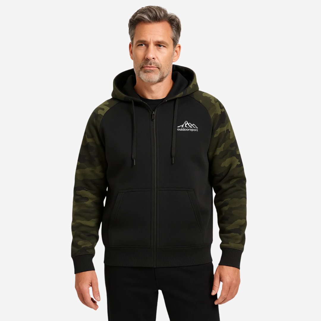 Warm and Comfortable Men's Camo Fleece Jacket - Ethan