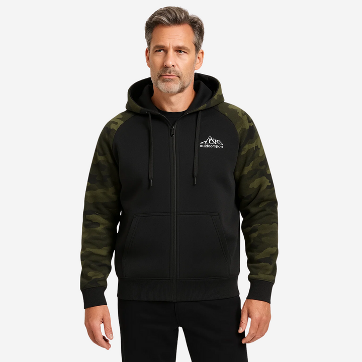 Warm and Comfortable Men's Camo Fleece Jacket - Ethan