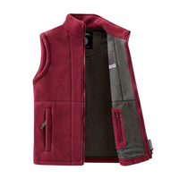 Men's Fleece Outdoor Gilet – Lined with Stand-up Collar – Kaspar