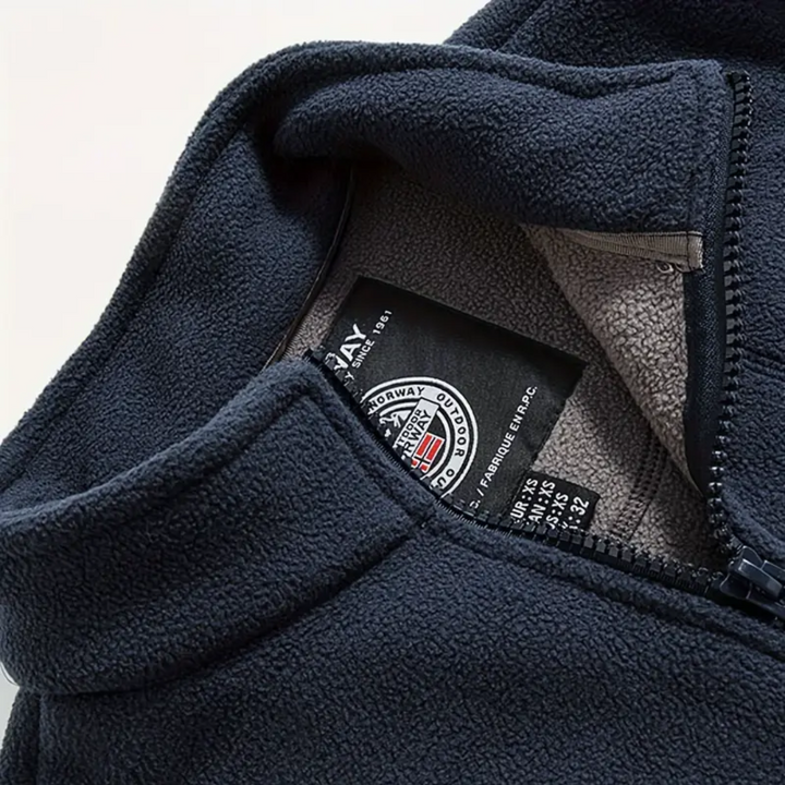 Men's Fleece Outdoor Gilet – Lined with Stand-up Collar – Kaspar