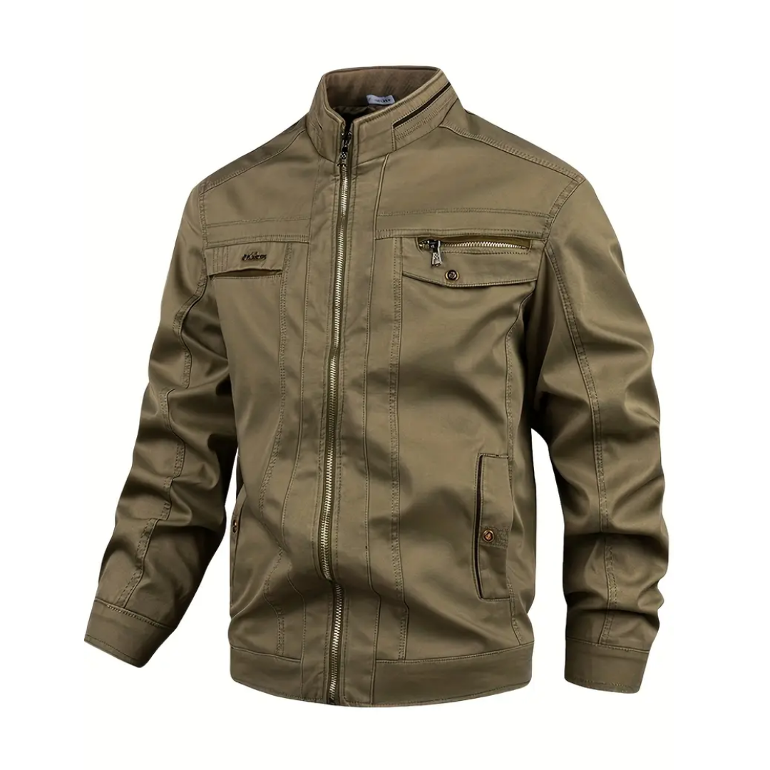 Men's cotton jacket windproof & water-repellent in field look – Torin