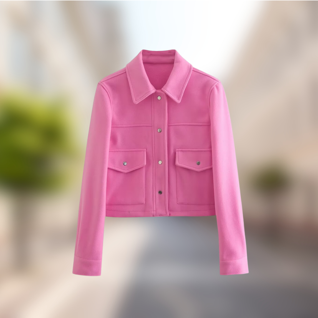 Women's wool jacket in a casual look for autumn – Amara