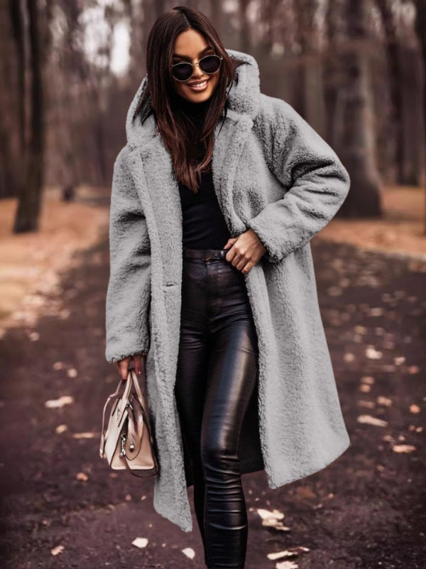 Women's trench coat with belt & double-breasted fastening – Clara
