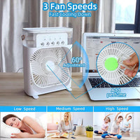 3-in-1 Fan with 7-Colour LED Light - BreezeMaster Pro-State of Style