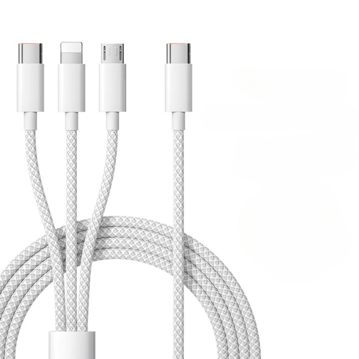 3-in-1 Fast Charging Cable with 100W Power Output – Buy 1, Get 1 FREE-Blue-1m-State of Style