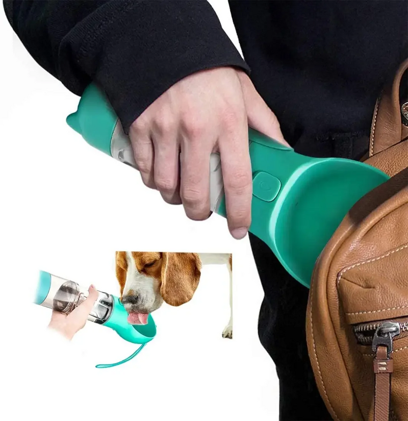 3-in-1 Portable Water Bottle for Pets - PawHydrate Pro-Blue-300ml-State of Style