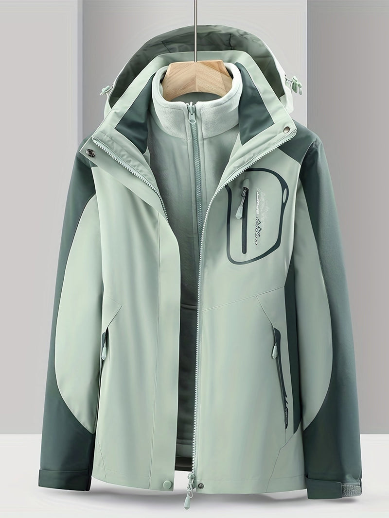 3-in-1 Waterproof Jacket - Nora-Green-XS-State of Style
