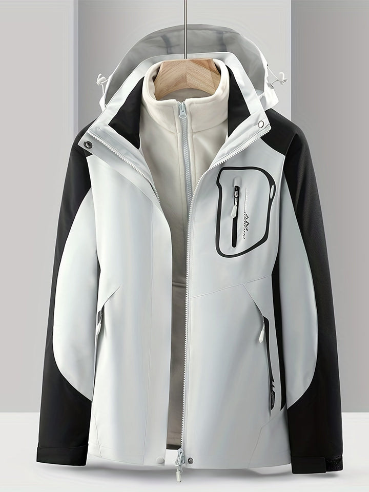 3-in-1 Waterproof Jacket - Nora-Grey-XS-State of Style